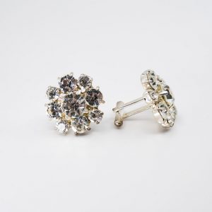 Large flower head cufflinks