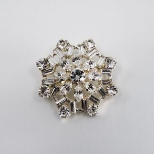 Swarovski Crystal 'Snowflake' Brooch