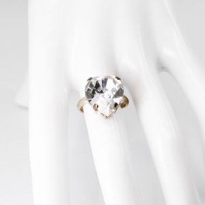 Crystal Heart Shaped Ring