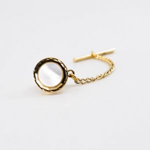 Mother of pearl tie-tac