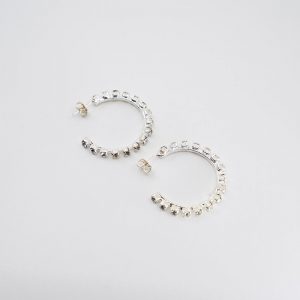 Rhinestone Hoop Earrings 2